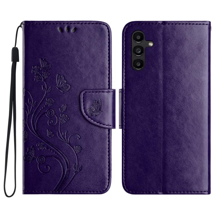 Custodia per telefono in pelle con motivo a farfalla e fiori, For Galaxy A57 5G, For Galaxy A37 5G, For Galaxy A27 5G