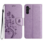 Custodia per telefono in pelle con motivo a farfalla e fiori, For Galaxy A57 5G, For Galaxy A37 5G, For Galaxy A27 5G