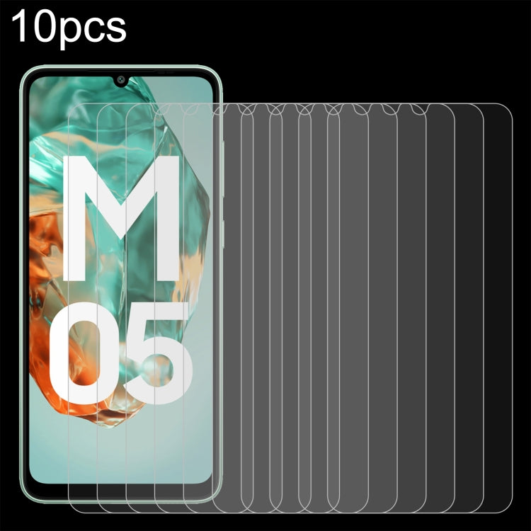10 pezzi 0,26 mm 9H 2,5D pellicola in vetro temperato, For Samsung Galaxy A26 5G / M16 5G, For Samsung Galaxy A56 5G, For Samsung Galaxy M15 5G Prime, For Samsung Galaxy M05 / F05