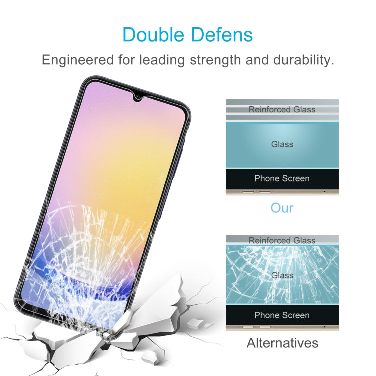 50 pezzi 0,26 mm 9H 2,5D pellicola in vetro temperato, For Samsung Galaxy A26 5G / M16 5G, For Samsung Galaxy A56 5G, For Samsung Galaxy M15 5G Prime, For Samsung Galaxy M05 / F05