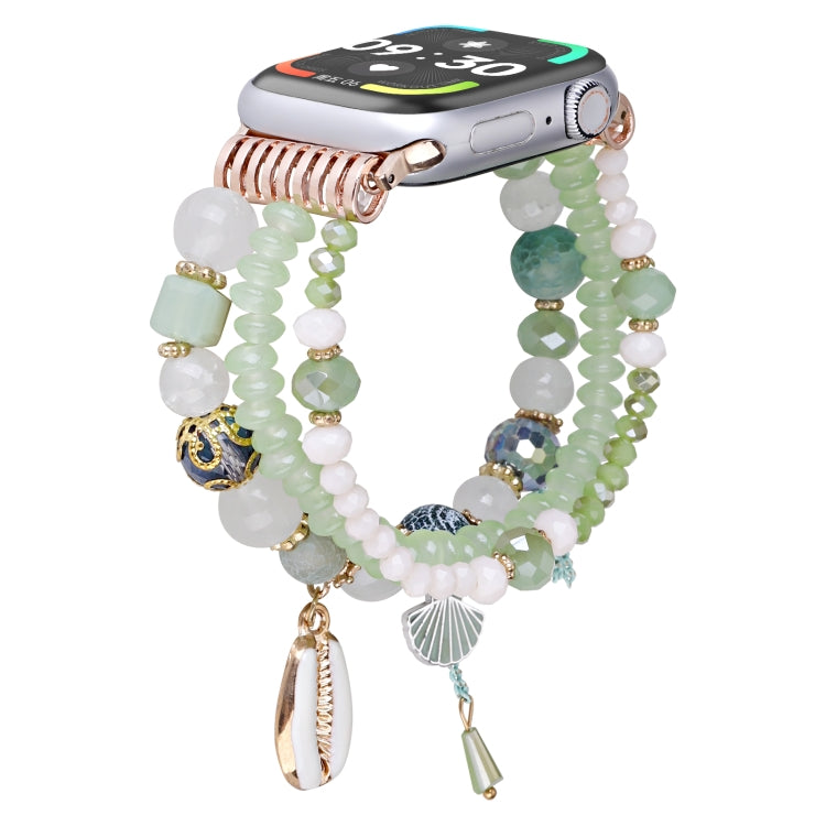 Cinturino per orologio con catena di perline di conchiglia, For Apple Watch 46mm / 49mm / 45mm / 44mm, For Apple Watch 42mm / 41mm / 40mm / 38mm