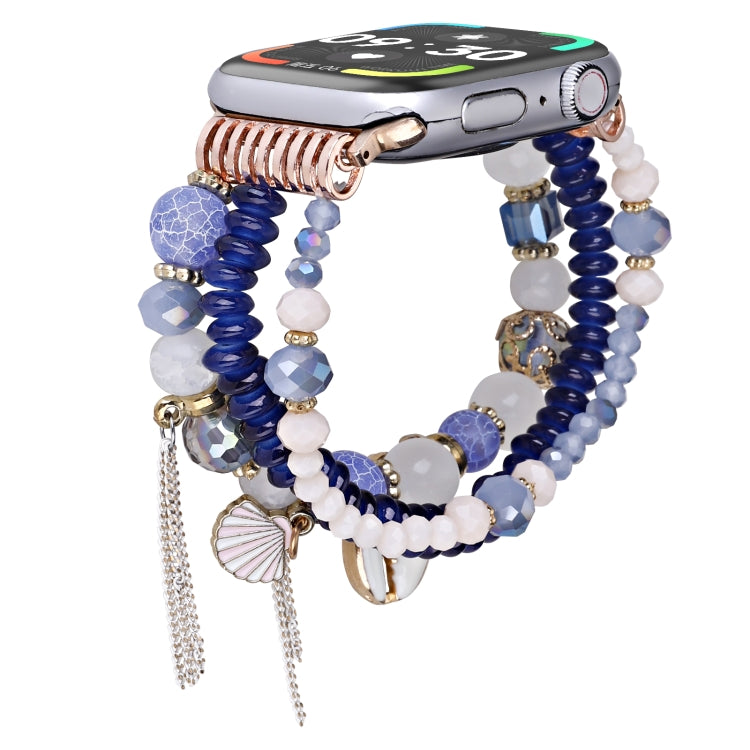 Cinturino per orologio con catena di perline di conchiglia, For Apple Watch 46mm / 49mm / 45mm / 44mm, For Apple Watch 42mm / 41mm / 40mm / 38mm