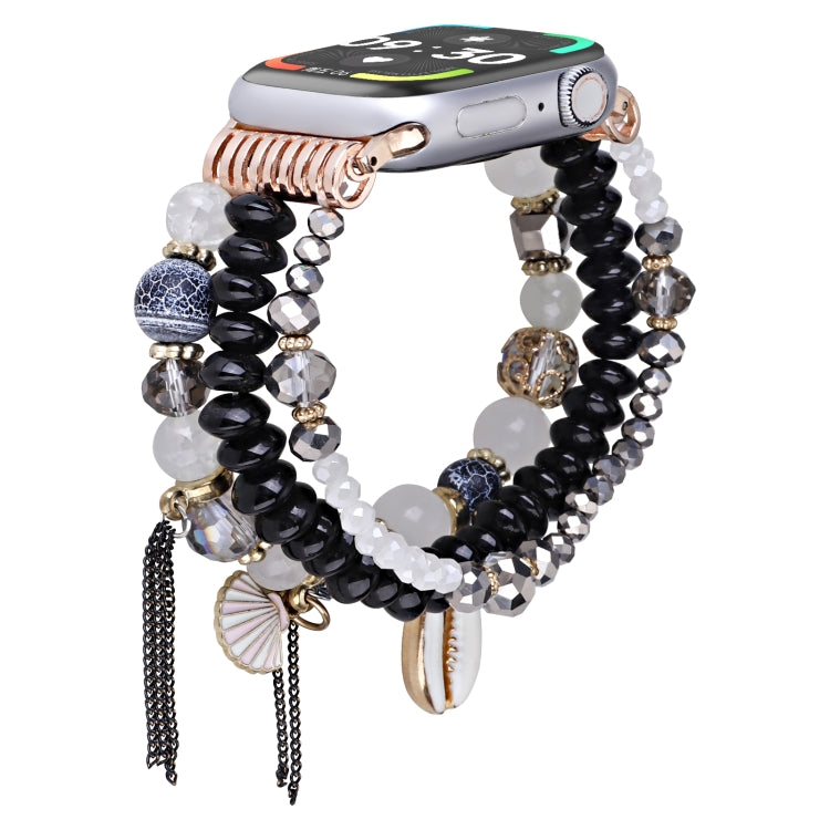 Cinturino per orologio con catena di perline di conchiglia, For Apple Watch 46mm / 49mm / 45mm / 44mm, For Apple Watch 42mm / 41mm / 40mm / 38mm