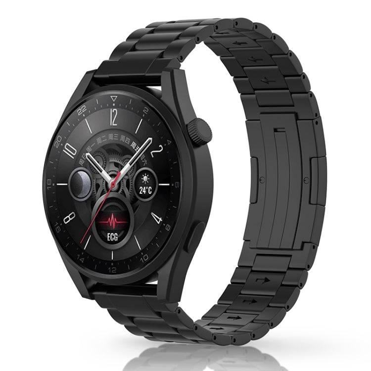 Cinturino per orologio in acciaio al titanio con sgancio rapido e tre perline stile bottone, For Huawei Watch GT 5 / GT 4 46mm