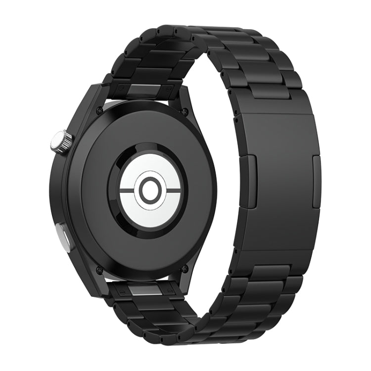Cinturino per orologio in acciaio al titanio con sgancio rapido e tre perline stile bottone, For Huawei Watch GT 5 / GT 4 46mm