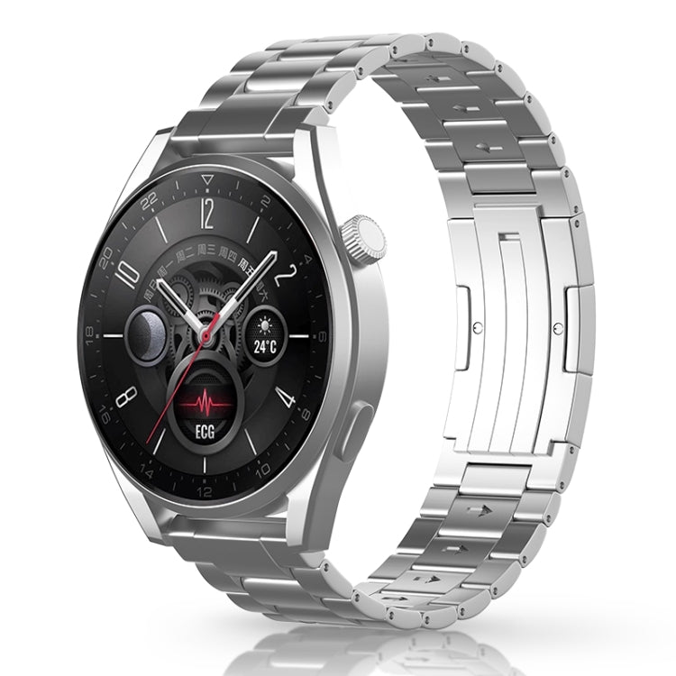Cinturino per orologio in acciaio al titanio con sgancio rapido e tre perline stile bottone, For Huawei Watch GT 5 / GT 4 46mm