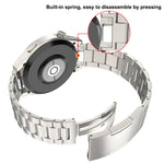 Cinturino per orologio in acciaio al titanio con sgancio rapido e tre perline stile bottone, For Huawei Watch GT 5 / GT 4 46mm