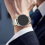 Cinturino per orologio in acciaio al titanio con sgancio rapido e tre perline stile bottone, For Huawei Watch GT 5 / GT 4 46mm
