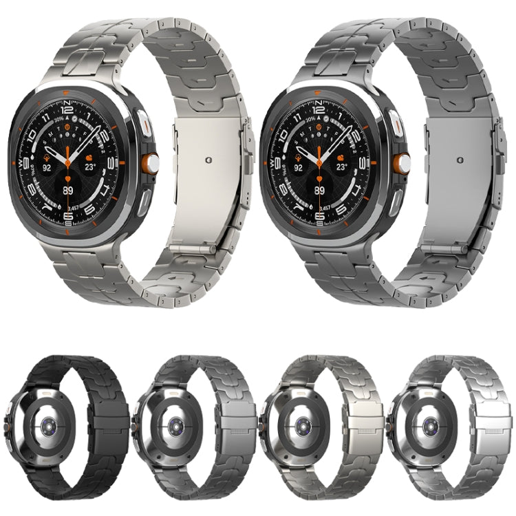 Cinturino per orologio in titanio puro con fibbia di sicurezza, For Samsung Galaxy Watch Ultra / Ultra 2025, For Samsung Galaxy Watch8 / Watch8 Classic