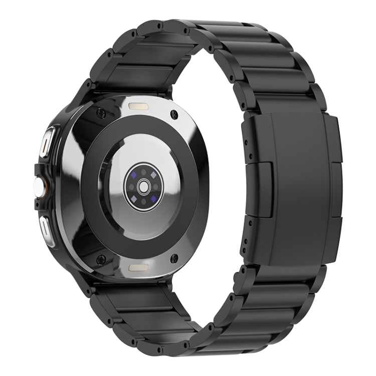 Cinturino per orologio in acciaio al titanio con fibbia a tartaruga a tre perle, For Samsung Galaxy Watch Ultra / Ultra 2025, For Samsung Galaxy Watch8 / Watch8 Classic