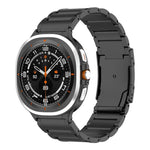Cinturino per orologio in acciaio al titanio con fibbia a tartaruga a tre perle, For Samsung Galaxy Watch Ultra / Ultra 2025, For Samsung Galaxy Watch8 / Watch8 Classic