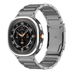 Cinturino per orologio in acciaio al titanio con fibbia a tartaruga a tre perle, For Samsung Galaxy Watch Ultra / Ultra 2025, For Samsung Galaxy Watch8 / Watch8 Classic