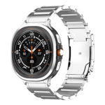 Cinturino per orologio in acciaio al titanio con fibbia a tartaruga a tre perle, For Samsung Galaxy Watch Ultra / Ultra 2025, For Samsung Galaxy Watch8 / Watch8 Classic