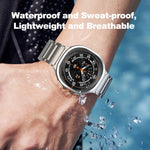 Cinturino per orologio in acciaio al titanio con fibbia a tartaruga a tre perle, For Samsung Galaxy Watch Ultra / Ultra 2025, For Samsung Galaxy Watch8 / Watch8 Classic