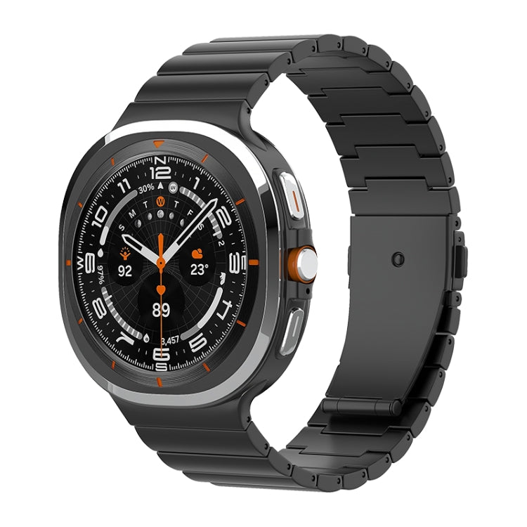 Cinturino per orologio in titanio puro con fibbia piatta a una perlina, For Samsung Galaxy Watch Ultra / Ultra 2025, For Samsung Galaxy Watch8 / Watch8 Classic