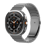 Cinturino per orologio in titanio puro con fibbia piatta a una perlina, For Samsung Galaxy Watch Ultra / Ultra 2025, For Samsung Galaxy Watch8 / Watch8 Classic