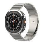 Cinturino per orologio in titanio puro con fibbia piatta a una perlina, For Samsung Galaxy Watch Ultra / Ultra 2025, For Samsung Galaxy Watch8 / Watch8 Classic