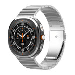 Cinturino per orologio in titanio puro con fibbia piatta a una perlina, For Samsung Galaxy Watch Ultra / Ultra 2025, For Samsung Galaxy Watch8 / Watch8 Classic