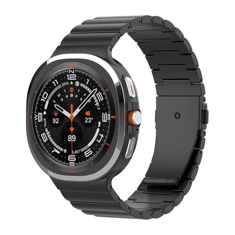Cinturino per orologio in titanio puro con fibbia piatta a una perlina, For Samsung Galaxy Watch Ultra / Ultra 2025, For Samsung Galaxy Watch8 / Watch8 Classic