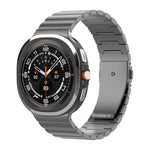 Cinturino per orologio in titanio puro con fibbia piatta a una perlina, For Samsung Galaxy Watch Ultra / Ultra 2025, For Samsung Galaxy Watch8 / Watch8 Classic