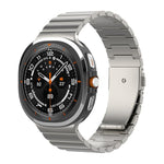 Cinturino per orologio in titanio puro con fibbia piatta a una perlina, For Samsung Galaxy Watch Ultra / Ultra 2025, For Samsung Galaxy Watch8 / Watch8 Classic