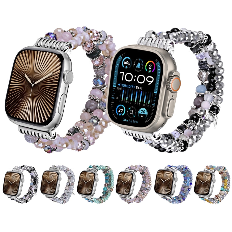 Cinturino per orologio con catena a nappa di diamanti colorati, For Apple Watch 46mm / 49mm / 45mm / 44mm, For Apple Watch 42mm / 41mm / 40mm / 38mm