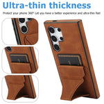 Custodia protettiva antiurto ultrasottile per telefono con supporto, For Samsung Galaxy S24 Ultra 5G, For Samsung Galaxy S24+ 5G, For Samsung Galaxy S24 5G