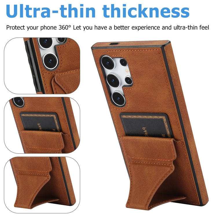Custodia protettiva antiurto ultrasottile per telefono con supporto, For Samsung Galaxy S24 Ultra 5G, For Samsung Galaxy S24+ 5G, For Samsung Galaxy S24 5G