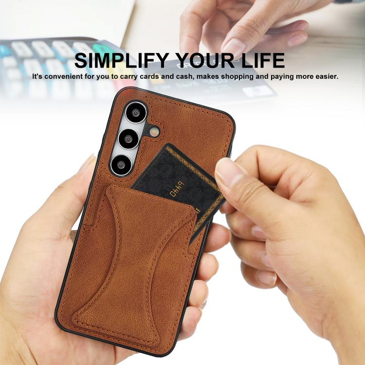 Custodia protettiva antiurto ultrasottile per telefono con supporto, For Samsung Galaxy S26+ 5G, For Samsung Galaxy S26 Ultra 5G, For Samsung Galaxy S26 5G, For Samsung Galaxy S24 FE 5G
