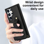 Custodia per telefono con cinturino verticale a portafoglio e cordino lungo, For Samsung Galaxy S25 Ultra 5G, For Samsung Galaxy S24 Ultra 5G, For Samsung Galaxy S24+ 5G