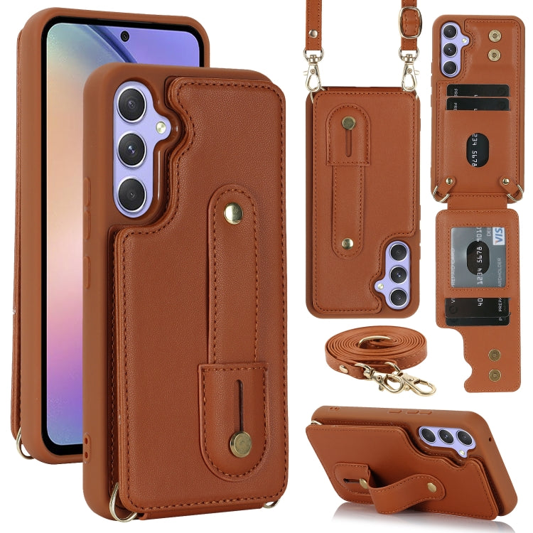 Custodia per telefono con cinturino verticale a portafoglio e cordino lungo, For Samsung Galaxy S26+ 5G, For Samsung Galaxy S26 Ultra 5G, For Samsung Galaxy S26 5G, For Samsung Galaxy S25+ 5G
