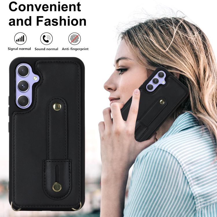 Custodia per telefono con cinturino verticale a portafoglio e cordino lungo, For Samsung Galaxy S26+ 5G, For Samsung Galaxy S26 Ultra 5G, For Samsung Galaxy S26 5G, For Samsung Galaxy S25+ 5G