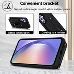 Custodia per telefono con cinturino verticale a portafoglio e cordino lungo, For Samsung Galaxy S26+ 5G, For Samsung Galaxy S26 Ultra 5G, For Samsung Galaxy S26 5G, For Samsung Galaxy S25+ 5G