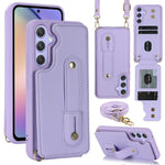 Custodia per telefono con cinturino verticale a portafoglio e cordino lungo, For Samsung Galaxy S26+ 5G, For Samsung Galaxy S26 Ultra 5G, For Samsung Galaxy S26 5G, For Samsung Galaxy S25+ 5G