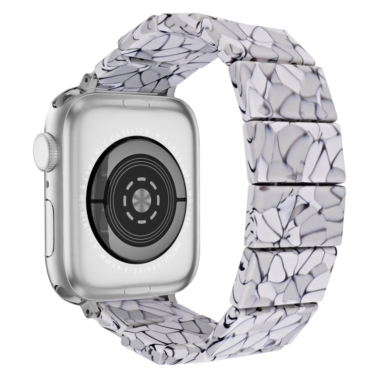 Cinturino per orologio in resina quadrata con corda elastica, For Apple Watch 46mm / 49mm / 45mm / 44mm, For Apple Watch 42mm / 41mm / 40mm / 38mm