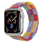 Cinturino per orologio in resina quadrata con corda elastica, For Apple Watch 46mm / 49mm / 45mm / 44mm, For Apple Watch 42mm / 41mm / 40mm / 38mm