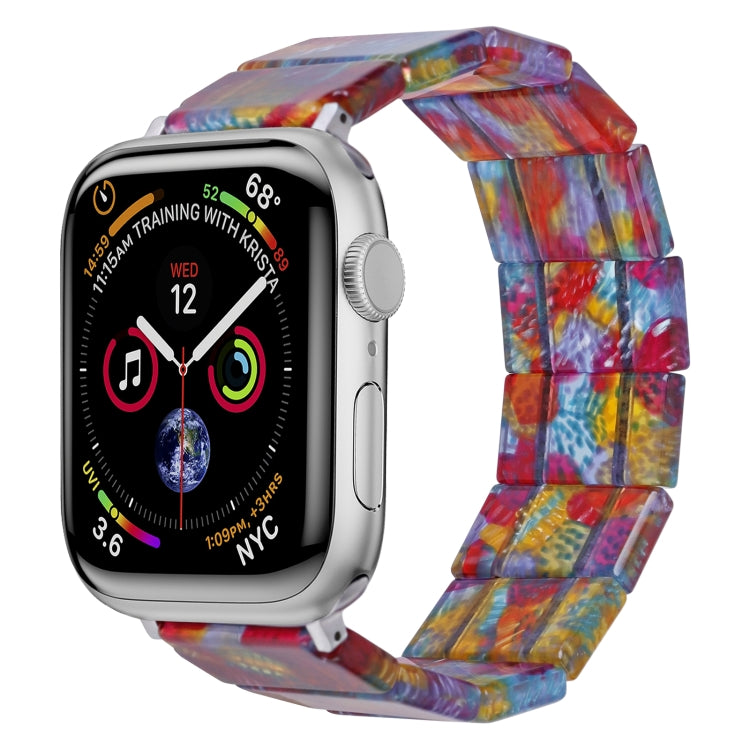 Cinturino per orologio in resina quadrata con corda elastica, For Apple Watch 46mm / 49mm / 45mm / 44mm, For Apple Watch 42mm / 41mm / 40mm / 38mm