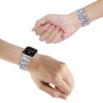Cinturino per orologio in resina quadrata con corda elastica, For Apple Watch 46mm / 49mm / 45mm / 44mm, For Apple Watch 42mm / 41mm / 40mm / 38mm