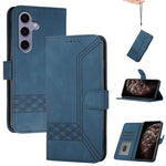 Custodia per telefono in pelle con effetto pelle cubica, For Samsung Galaxy S25 FE 5G, For Samsung Galaxy S25 5G, For Samsung Galaxy S25+ 5G, For Samsung Galaxy S25 Ultra 5G