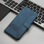 Custodia per telefono in pelle con effetto pelle cubica, For Galaxy S25+ 5G, For Galaxy S25 Ultra 5G