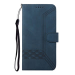 Custodia per telefono in pelle con effetto pelle cubica, For Galaxy S25+ 5G, For Galaxy S25 Ultra 5G