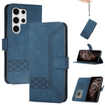 Custodia per telefono in pelle con effetto pelle cubica, For Samsung Galaxy S25 FE 5G, For Samsung Galaxy S25 5G, For Samsung Galaxy S25+ 5G, For Samsung Galaxy S25 Ultra 5G