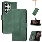Custodia per telefono in pelle con effetto pelle cubica, For Samsung Galaxy S25 FE 5G, For Samsung Galaxy S25 5G, For Samsung Galaxy S25+ 5G, For Samsung Galaxy S25 Ultra 5G