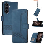 Custodia per telefono in pelle con effetto pelle cubica, For Samsung Galaxy S25 FE 5G, For Samsung Galaxy S25 5G, For Samsung Galaxy S25+ 5G, For Samsung Galaxy S25 Ultra 5G