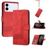 Custodia per telefono in pelle con effetto pelle cubica, For Galaxy S26 FE 5G, For Samsung Galaxy S26 Edge 5G, For Samsung Galaxy S26 Ultra 5G, For Samsung Galaxy S26 5G