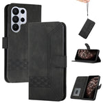 Custodia per telefono in pelle con effetto pelle cubica, For Galaxy S26 FE 5G, For Samsung Galaxy S26 Edge 5G, For Samsung Galaxy S26 Ultra 5G, For Samsung Galaxy S26 5G