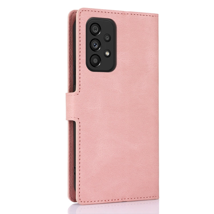 Custodia per telefono in pelle di vitello con texture effetto pelle di fantasia, For Samsung Galaxy A33 5G