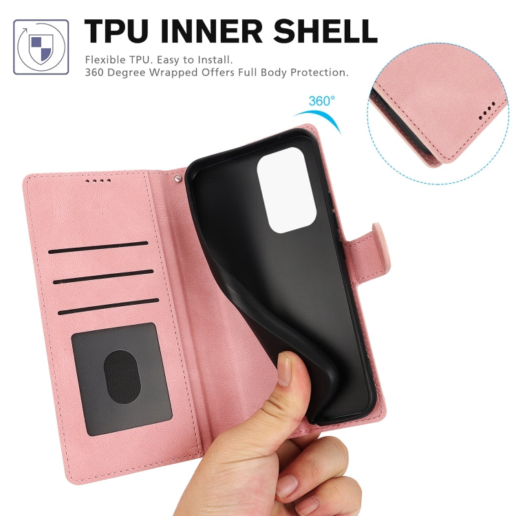Custodia per telefono in pelle di vitello con texture effetto pelle di fantasia, For Samsung Galaxy A33 5G