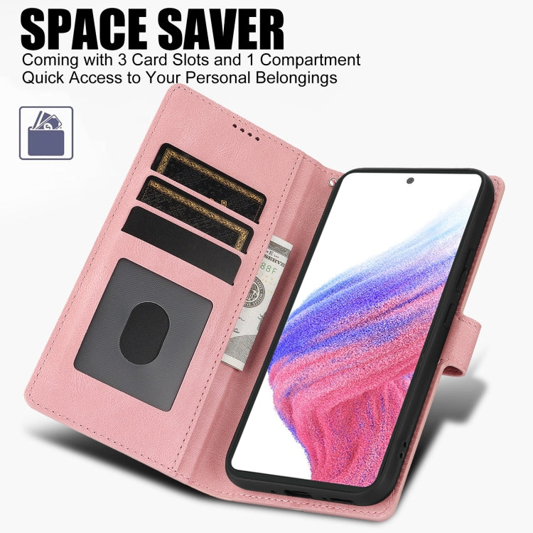 Custodia per telefono in pelle di vitello con texture effetto pelle di fantasia, For Samsung Galaxy A33 5G