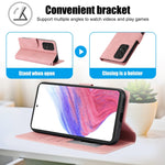 Custodia per telefono in pelle di vitello con texture effetto pelle di fantasia, For Samsung Galaxy A33 5G